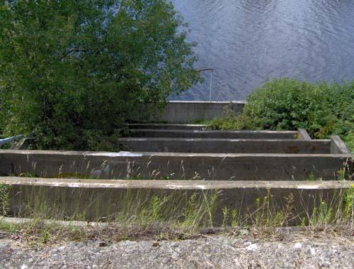 The sluice today (view from above)