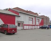 Image of the attached warehouse of the store, taken from the parking lot; Madawaska Historical Society