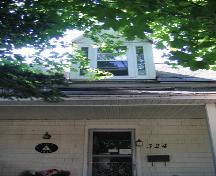 View of the front entrance to home; City of Bathurst