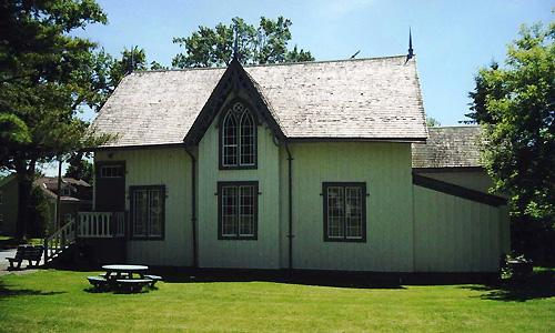 North elevation of Layer Cake Hall