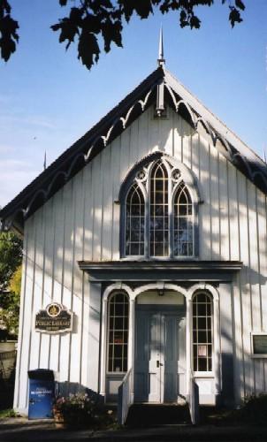 East elevation of Layer Cake Hall