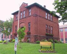 Showing former armoury on landscaped grounds; Wyatt Heritage Properties, 2007