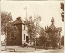 Showing armoury in 1947; Wyatt Heritage Properties, Acc. 018.221