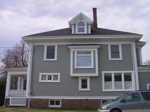 Showing oriel window on north elevation