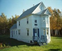 View of left and front facade, John Hancock House, Portland.; HFNL 2005.
