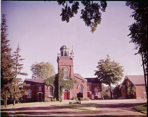 View of Old St. Paul's Church and rectory – 1959