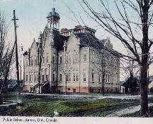 View from the south-east showing the front elevation; Aurora Historical Society, Accession 993.17.3