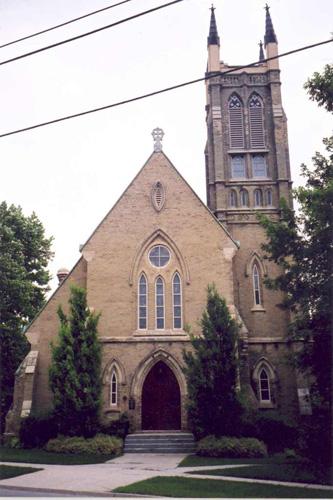 Front (west) façade of St. James Anglican Church