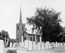 View through graveyard of north and east side -1925; Meredith, Colborne Powell, [Photograph], c. 1925, PA-026813, Library and Archives Canada