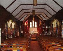 Photo of the beautiful interior; McAdam Historical Restoration Committee