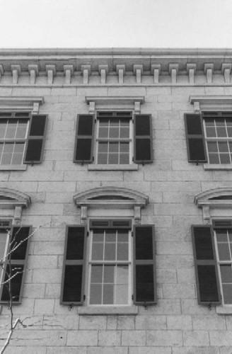 Detailed view of façade stonework  – 1979