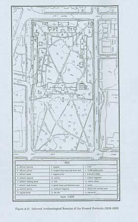 Victoria Park, Plan of the Framed Barracks