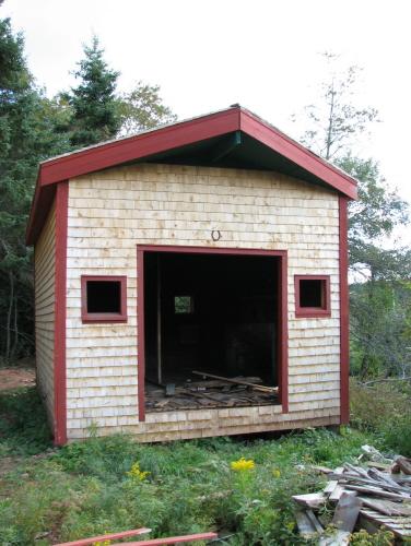 Showing front elevation of renovated kiln building