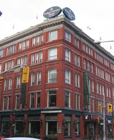 Northwest Corner of the Walper Terrace Hotel