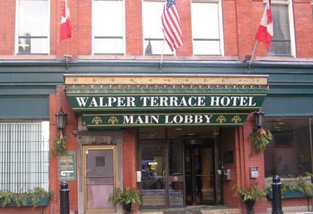 Main Entrance of the Walper Terrace Hotel