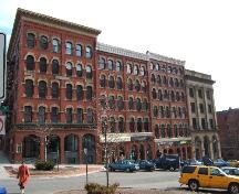 This photograph shows the contextual view of the blockface, 2005; City of Saint John