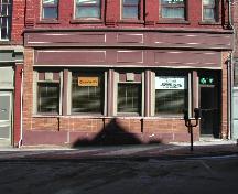 This photograph show the storefront of the building, 2005; City of Saint John
