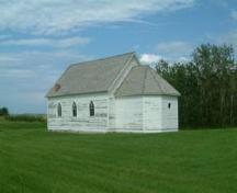 Side view of Moe Lutheran Church, 2008.; Winkel, 2008.