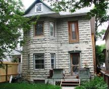 View of 1862 Retallack Street featuring the cement block construction, 2008.; Herrington, 2008.