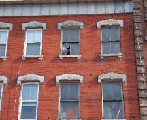 This photograph shows the two upper storeys, 2004; City of Saint John