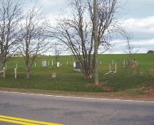 View of cemetery near the Brackley Point Road; PEI Genealogical Society, 2006