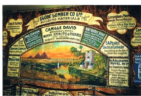 Handpainted canvas backdrop (c.1916)