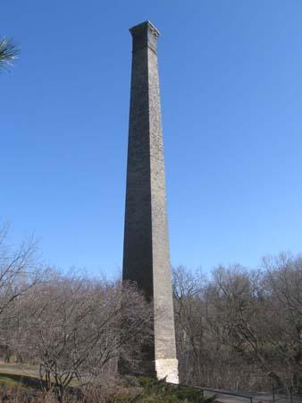 Goldie Mill Ruins Brick Chimney, 2007