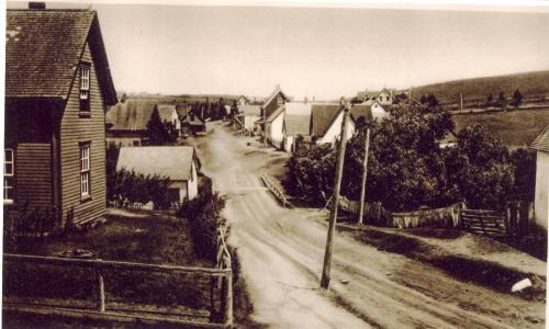 Hunter River in 1909 with house in upper right