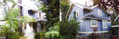 Oblique front and side views