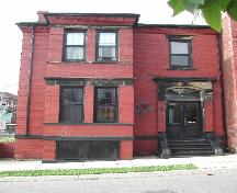 This photograph shows the full front façade of the residence, 2005; City of Saint John