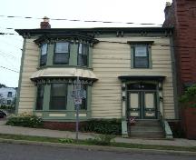 This photograph shows the façade fronting Queen Street, 2005; City of Saint John