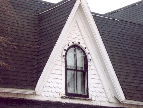 Detail of dormer window and shingle styles