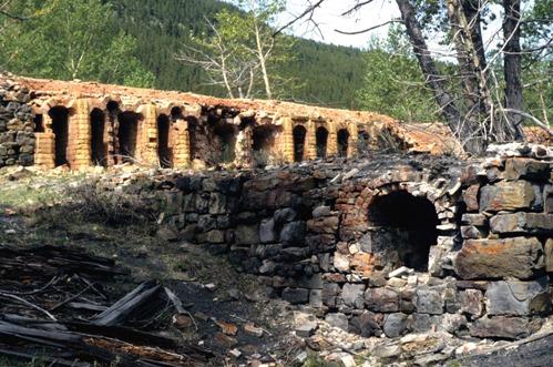 View of coke ovens