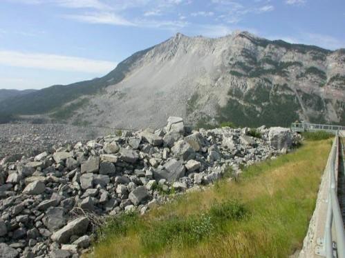 View from the Frank Slide Interpretive Centre