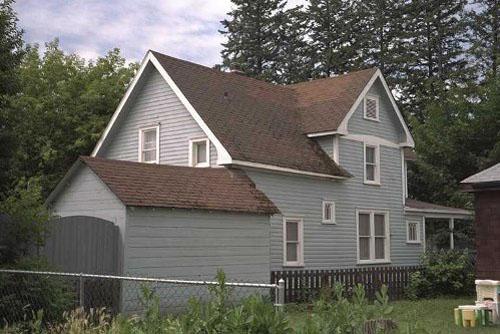 Side and rear elevations
