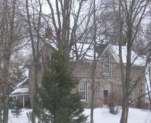 The south facing facade, featuring quoins and Gothic window, 2007.; Lindsay Benjamin, 2007