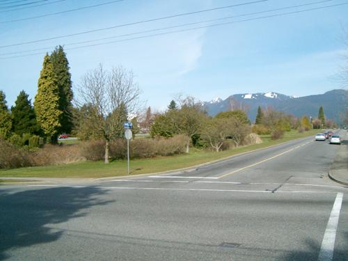 View of Boulevard in relation to street