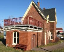 West side, Pugwash Train Station, Pugwash, NS, 2009.; Heritage Division, NS Dept of Tourism, Culture and Heritage, 2009