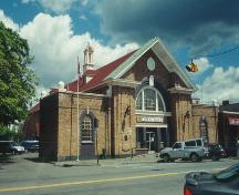 View of front facade, Harmsworth Hall, 005 High Street, Grand Falls-Windsor, NL.; HFNL 2005