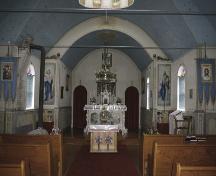 Interior view of Sts. Peter & Paul Ukrainian Orthodox Church, Seech, 2004; Historic Resources Branch, Manitoba Culture, Heritage, Tourism and Sport, 2004