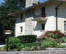 Of note is the wrought iron balcony at the main house of the Elsie Perrin Williams Estate.; Kendra Green, 2007.