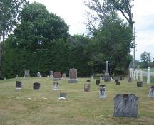 Of note is variety of markers and monuments found in the burying ground.; Martina Braunstein, 2007.