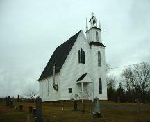 Side elevation and graveyard, All Saints Anglican Church,  Leminster, NS, 2003.; Windsor-West Hants Joint Planning Committee, 2003