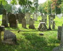 Fenced family burial plot, Old Parish Burying Ground, Windsor, NS, 2006.; Windsor-West Hants Joint Planning Advisory Committee, 2006