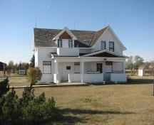 Looking west at the front elevation of the house, 2008.; Government of Saskatchewan, Marvin Thomas, 2008.