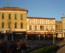 Featured is a commercial street within the New Hamburg Heritage Conservation District.; Kendra Green, 2007.