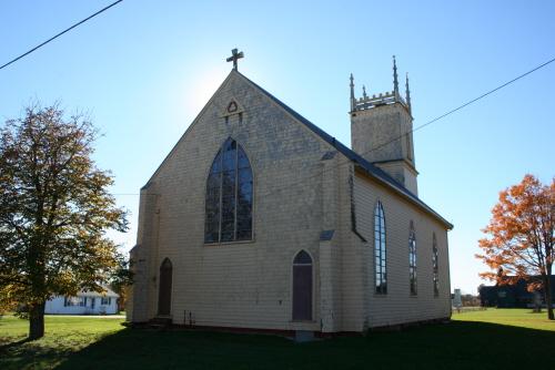 Showing east elevation