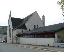 View of the eastern facade, Buchanan Street, George Street United Church.  Photo taken June 8, 2007.; Deborah O'Rielly/ HFNL 2007