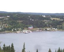 View of Immaculate Conception Church and Grounds as seen when decending Cape Broyle Hill along the Southern Shore Highway. Photo taken August 2006. ; HFNL/Andrea O'Brien 2006