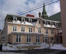 Exterior view of the main facade of St. Patrick's Convent, 015 Convent Square, St. John's, NL. Taken March 2005.; HFNL 2005.